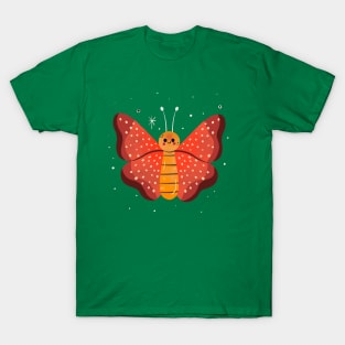 Butterfly Painting Hand Drawn T-Shirt